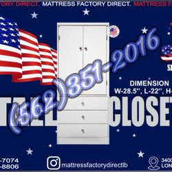 White tall Wardrobe Closet Compressed New Chest 