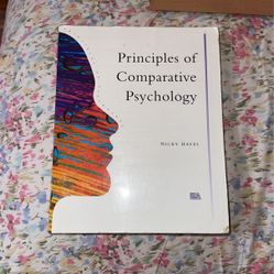 Principles Of Comparative Psychology Book