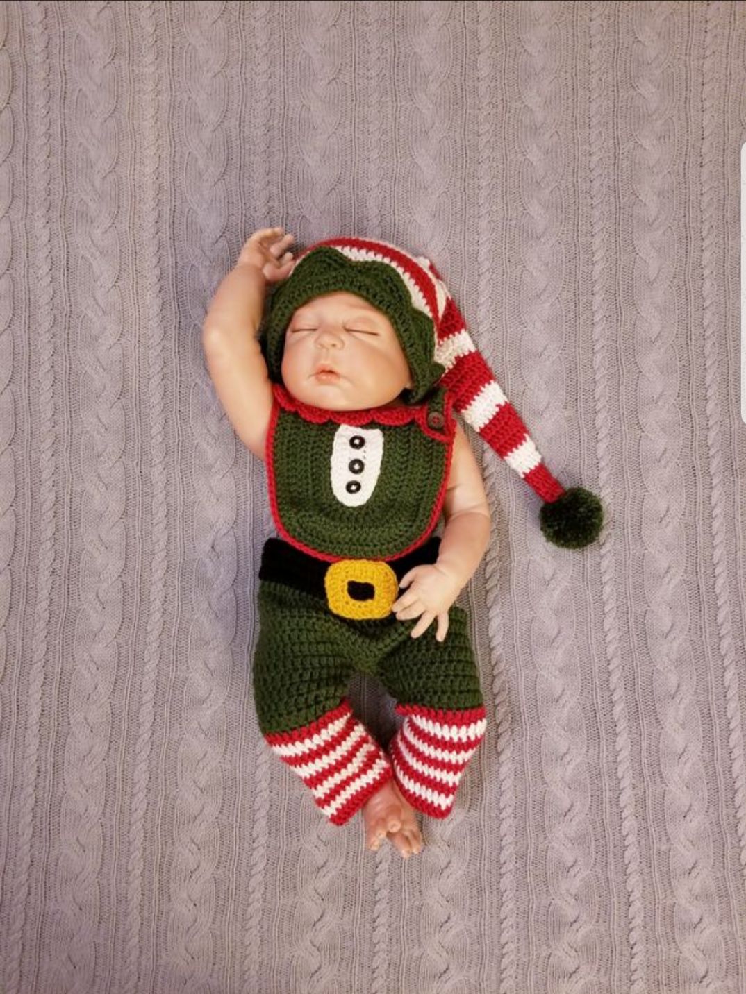 crochet baby outfit elf costume christmas