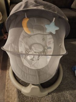 Baby Swing Bouncer with Canopy and Toys
