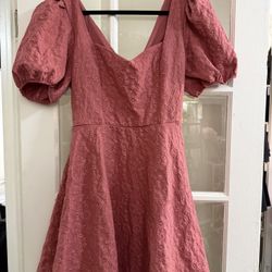 Coral XL Floral Sundress