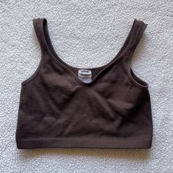 Cotton On Brown Crop Top