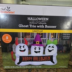 Halloween Ghost Trio Inflatable