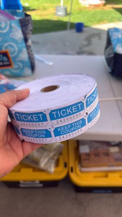 Raffle tickets stubs