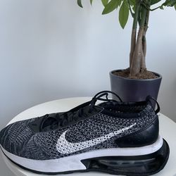 Nike Air Max Flyknit Racer Oreo DJ6106-001 Black Running Shoes Sneakers | Men 9
