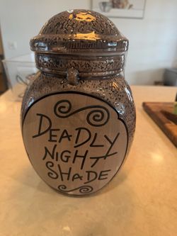 Deadly night shade cookie jar