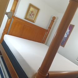 King Size Bed With Box Spring Mattress