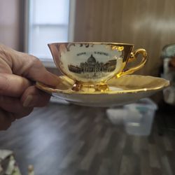 Porzellan Antique Teacup Ans Saucer