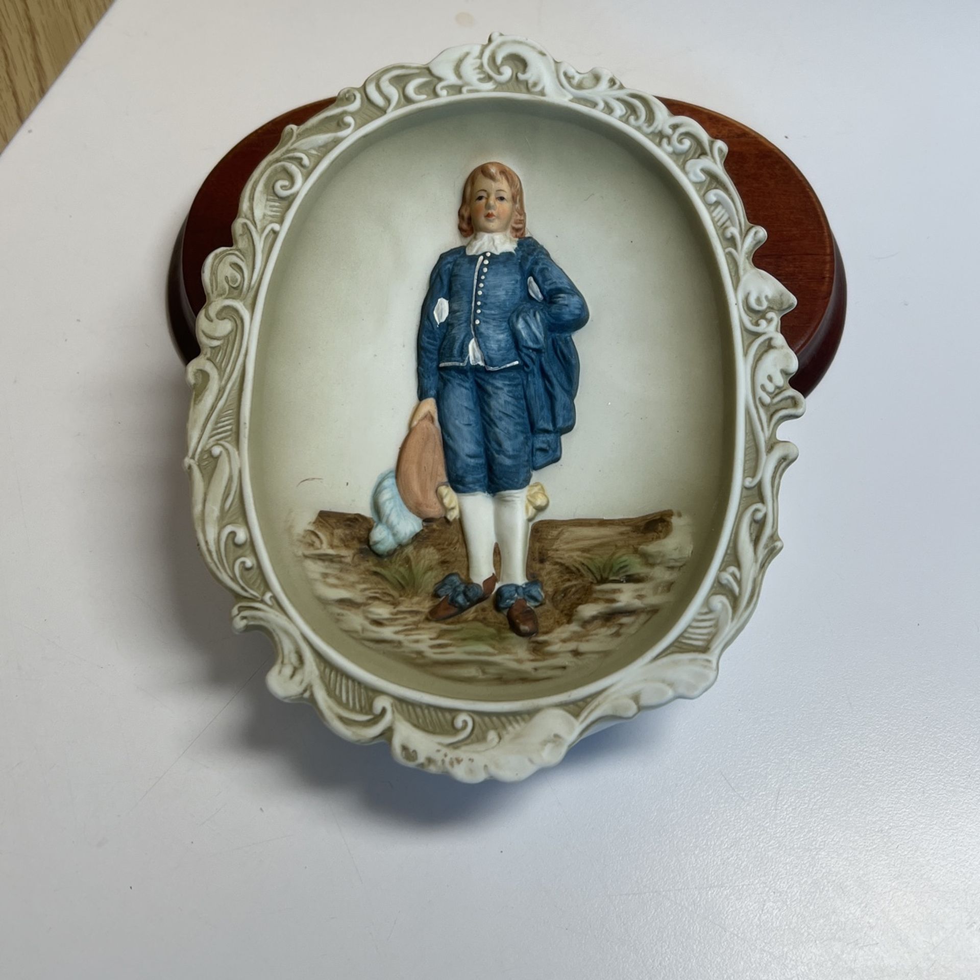 Lefton China “Blue Boy” Plaque