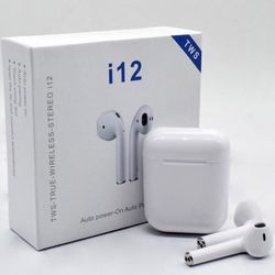 i12 Bluetooth Earphones Air Pods Ear Buds For iphone Samsung Android TWS