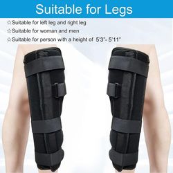 3-Panel Knee Immobilizer Full Leg Support Brace (Medium) B-500