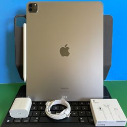 Apple IPad Pro 12.9” 6th Generation (M2 chip / Liquid XDR display/ 2022 ) 128gb with keyboard, pen & Accessories (256gb 899 / 512Gb $1199 / 1TB $1399)