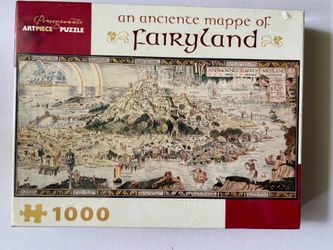 An Anciente Mappe of Fairyland 1,000-Piece Jigsaw Puzzle Pomegranate.