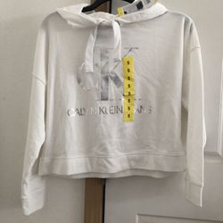 New CALVIN  KLEIN  SWEATER HOODIE  women’s Sz. S ( Light Weight ) With Tags