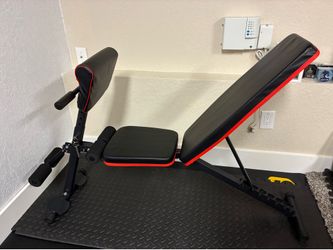Adjustable workout bench weight bench