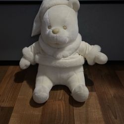 Disney Plush Doll  Pooh Christmas Plush Tokyo land Vintage 20+ Years