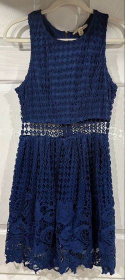 #87 Miami gorgeous blue lace dress