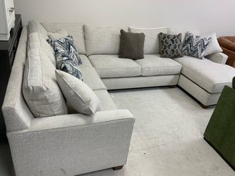 U Shape Couch In Light Gray, Brown, Dark Gray,  Black OR White - $0 Down - 0 Credit - SAME DAY DELIVERY 🚚