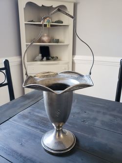 Silver Plate Vase (?)