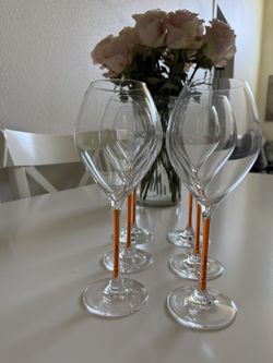 Veuve Champagne Glasses Flutes