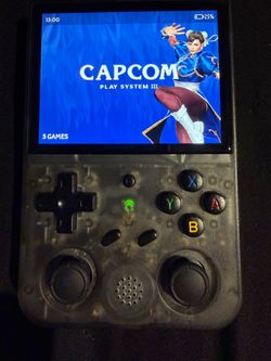 ANBERNIC RG353VS Retro Gaming Handheld Transparent Black