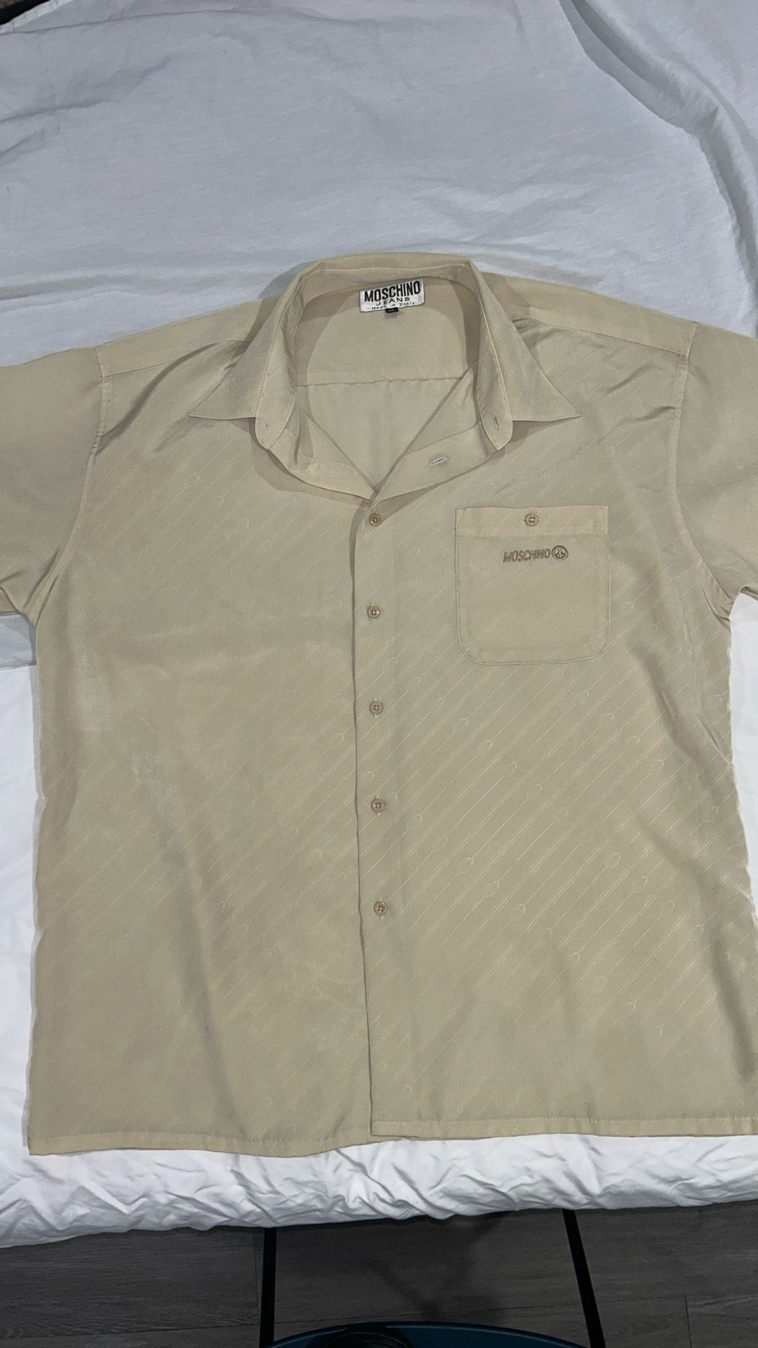 Moschino XL Peach Skin Botton Down