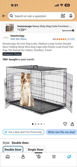 Large dog kennel