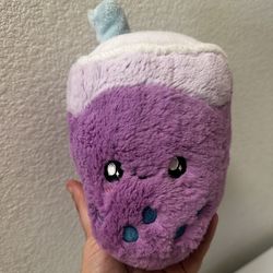 Squishables blueberry grape boba drink plush