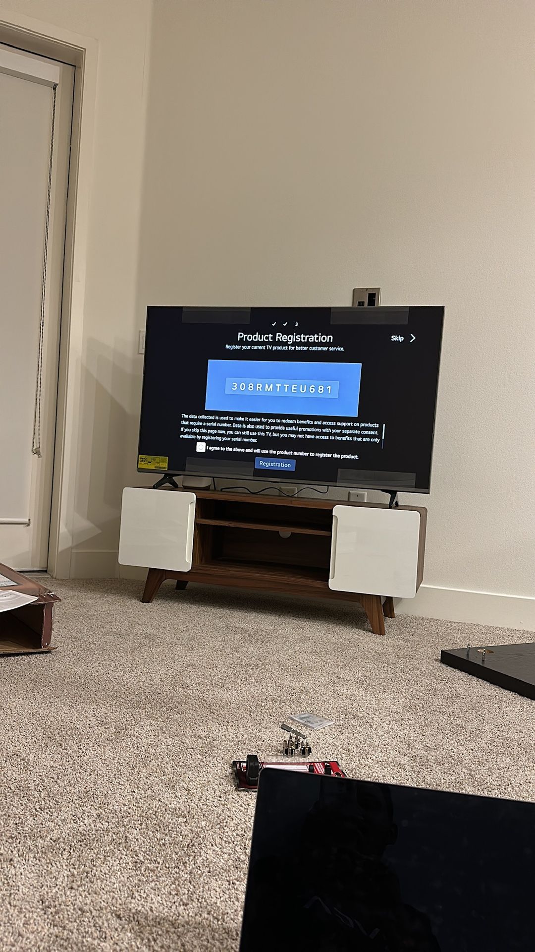 LG 55 tv In new condition