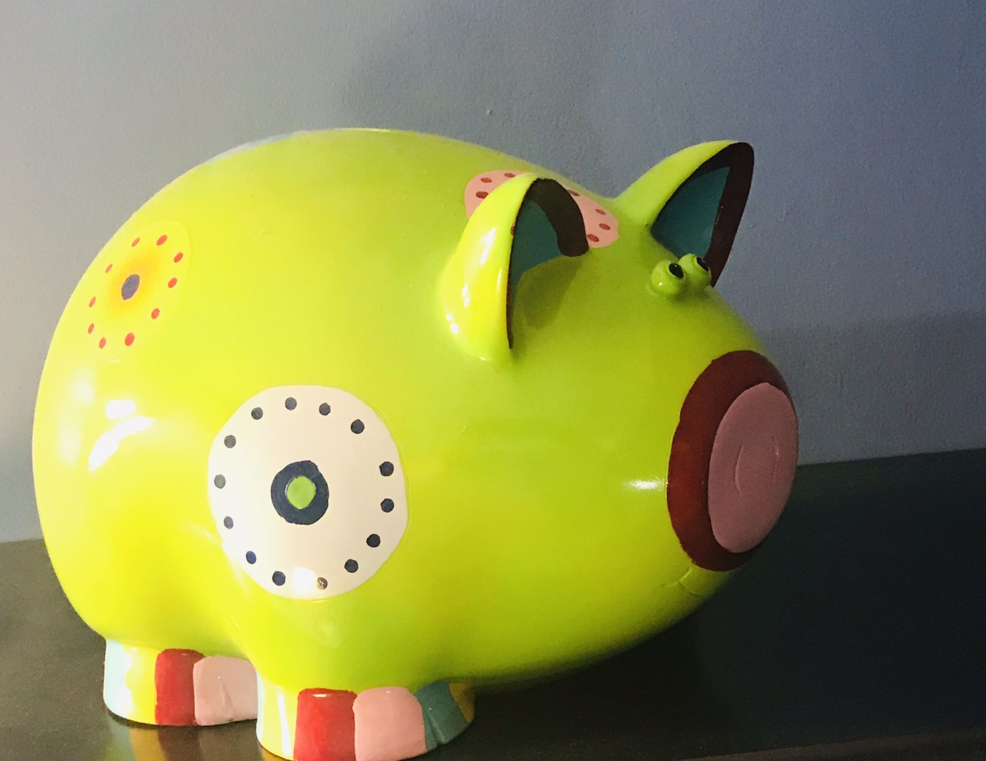 Large pig piggy bank