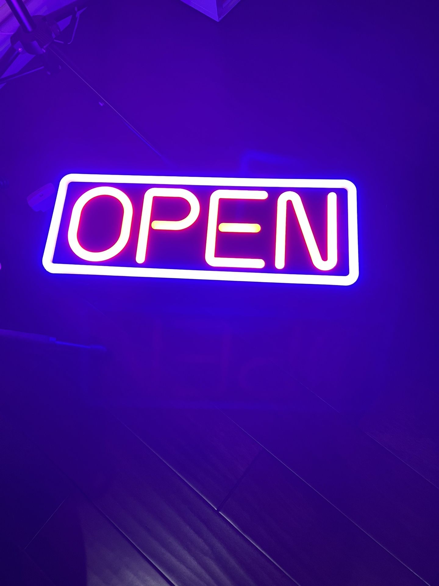 led open sign