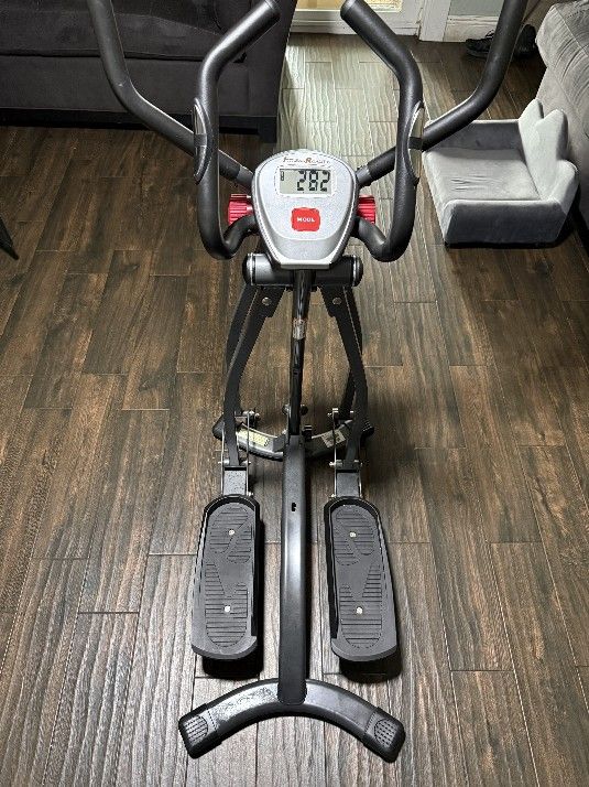 Elliptical Glider Exercise Machine with Monitor for Home Gym,Low-lmpact