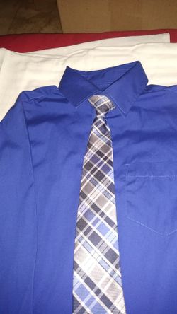 Boys shirt and tie, size L(10-12)