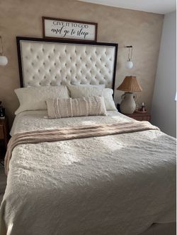 Queen bed and mattress