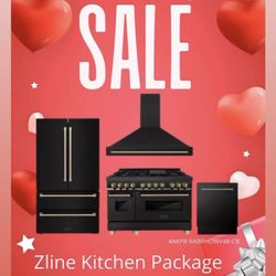 ZLINE APPLIANCES 48” RANGE KITCHEN PACKAGE