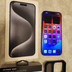 Apple iPhone 15 PRO MAX 256GB - A2849 - Blue Titanium - UNLOCKED - PRISTINE