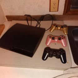 PS3 with Three Wireless Controllers