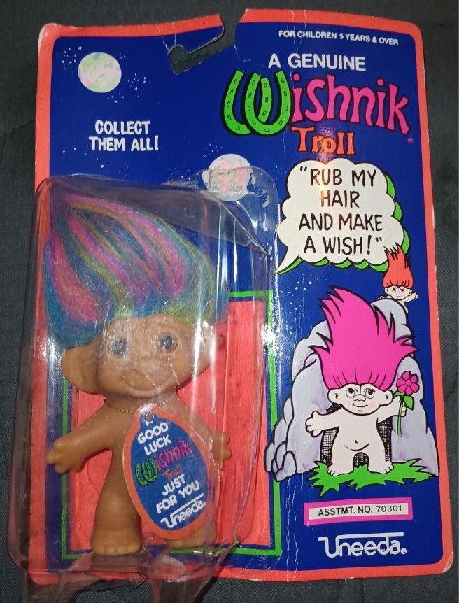 Uneeda Wishnik Troll Doll Vintage