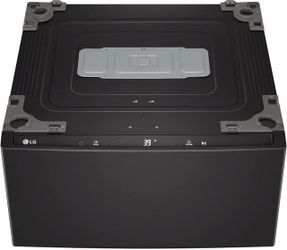 LG 1.0 Cu. Ft. Black Steel Pedestal Washer