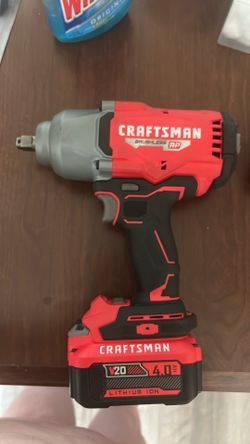 CRAFTSMAN V20 RP 20-volt Max Variable Speed Brushless 1/2-in Drive Cordless Impact Wrench (Battery Included and Charger Included)