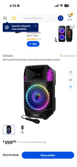ION PA Speaker – Loud, Great for Parties – Excellent Condition