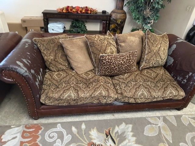 Loveseat Couches And Ottoman For Sell