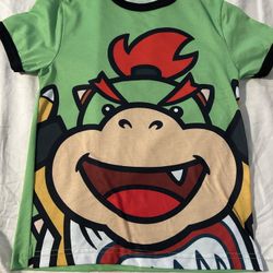 Super Mario World Universal Studios Bowser Shirt Size Kids Small 
