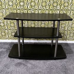 3-Tier TV Stand 31.5" - Entertainment Center for TVs up to 37 Inches, Modern TV Console with Shelves