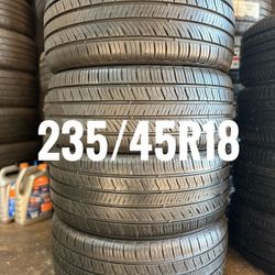 235/45R18 - ALL SEASON TIRE A/S - ALL MATCHING - 98% LIFE - LIKE NEW