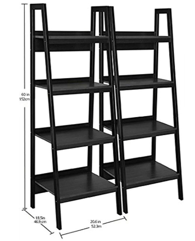 Two Ladder Bookshelves