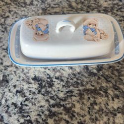 Butter Dish — Antique Tienshan Stoneware