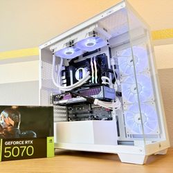 Gaming PC Custom Built by AREA-51 $0Down Finance Available✅ Full White🕹 RGB Set,Intel i7/32GB RAM/2TB🖥1 Yr Wrnty‼️ RTX 5070 GPU💥
