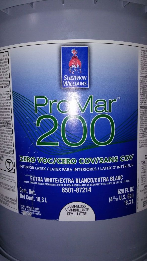 Extra White Interior Latex Paint (read description)