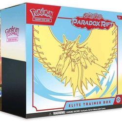 Pokemon Scarlet & Violet Paradox Rift Elite Trainer Box ETB Roaring Moon Sealed